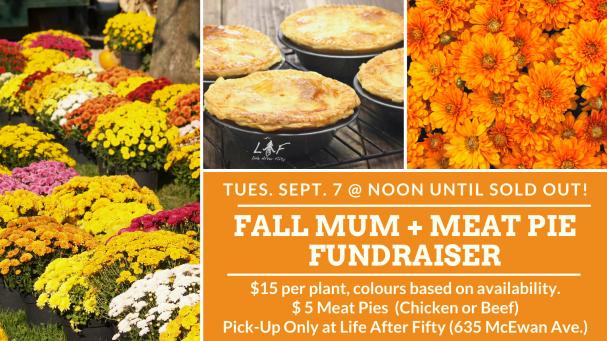 Fall Mum + Meat Pie Fundraiser